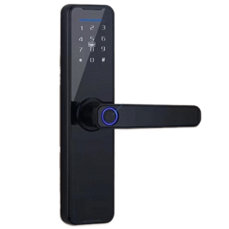 Yala inteligenta, aplicatie telefon, control de la distanta, citire amprenta, alarma efractie, impermeabila, functionare intre -25 si 60 grade, model TY200, Negru