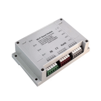 Modul releu inteligent 4 canale Tuya TY082, smart Home, wireless, aplicatie de mobil Tuya Smart / Smart Life, Alexa si Google Assistant